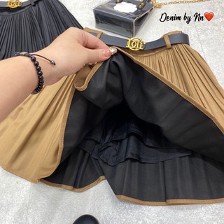Chân váy xếp li kèm đai + 2% phí shopee