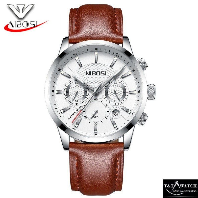 (GIÁ HỦY DIỆT) ĐỒNG HỒ NAM NIBOSI 2313 (1985) CHÍNH HIỆU, DÂY DA TRƠN CHẠY FULL 6 KIM, CHỐNG NƯỚC VÀ CHỐNG XƯỚC | BigBuy360 - bigbuy360.vn