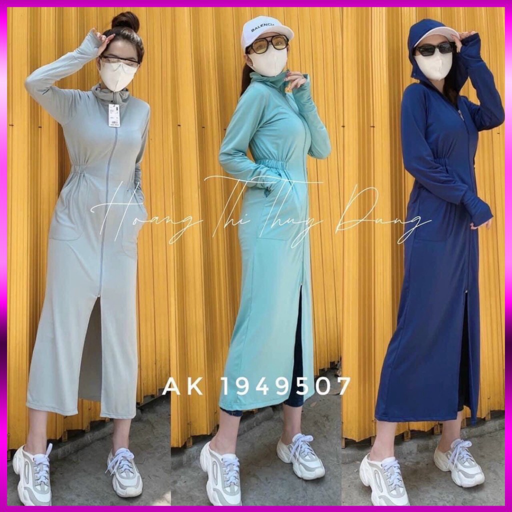 Áo chống nắngHÀNG LOẠI 1 Áo chống nắng thông hơi dáng dài bo eo nhẹ nhàng thon gọn