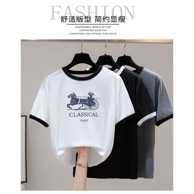 MoloveitFast delivery Women top Sweet T-shirts Casual Shirt Hot sale Short sleeve Korean style