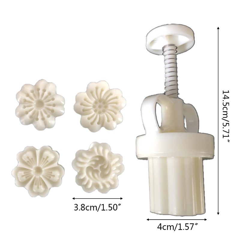 Khuôn Nhựa Làm Bánh Trung Thu 25g Hình Hoa Anh Đào