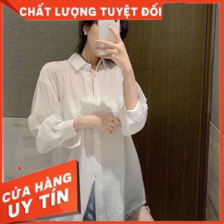 Áo sơ mi voan lụa xẻ lưng tặng kèm tube