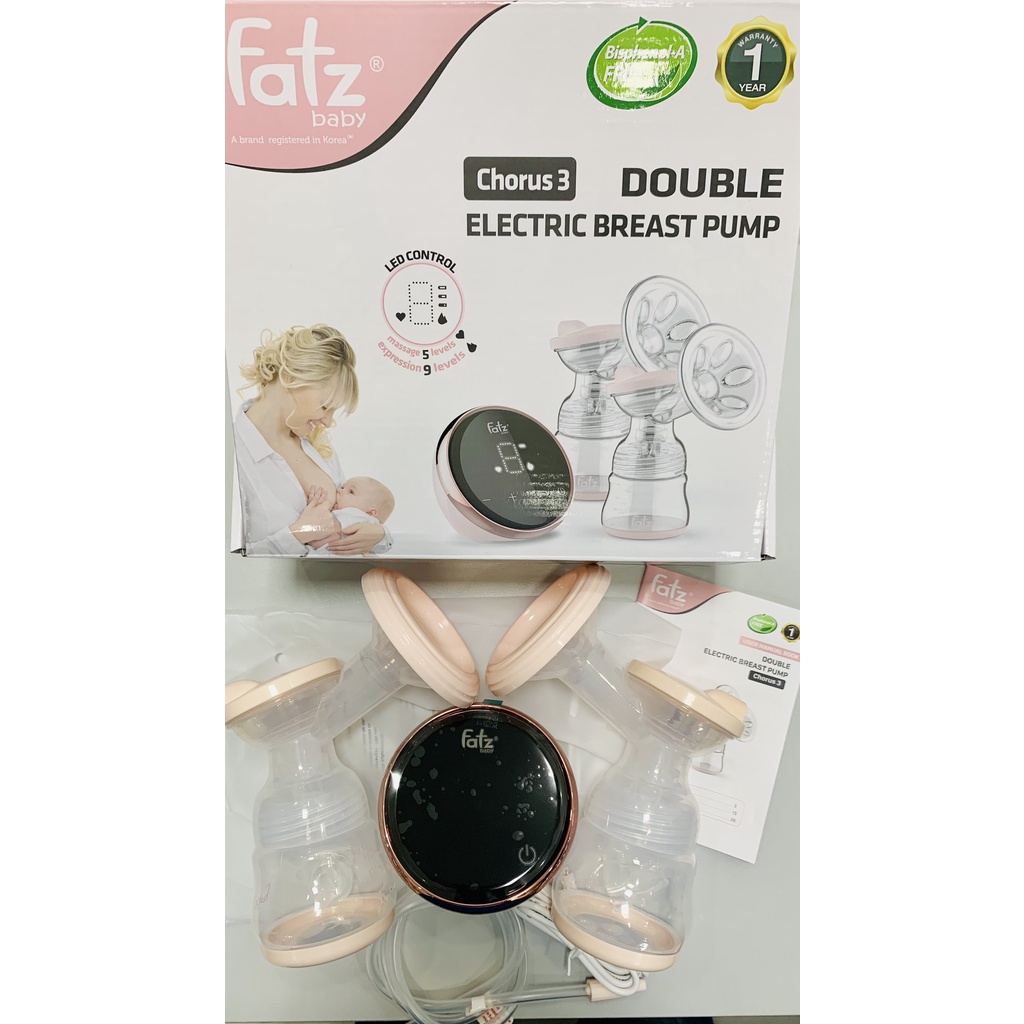 MÁY HÚT SỮA ĐIỆN ĐÔI FATZBABY CHORUS 3 - FB1183MX