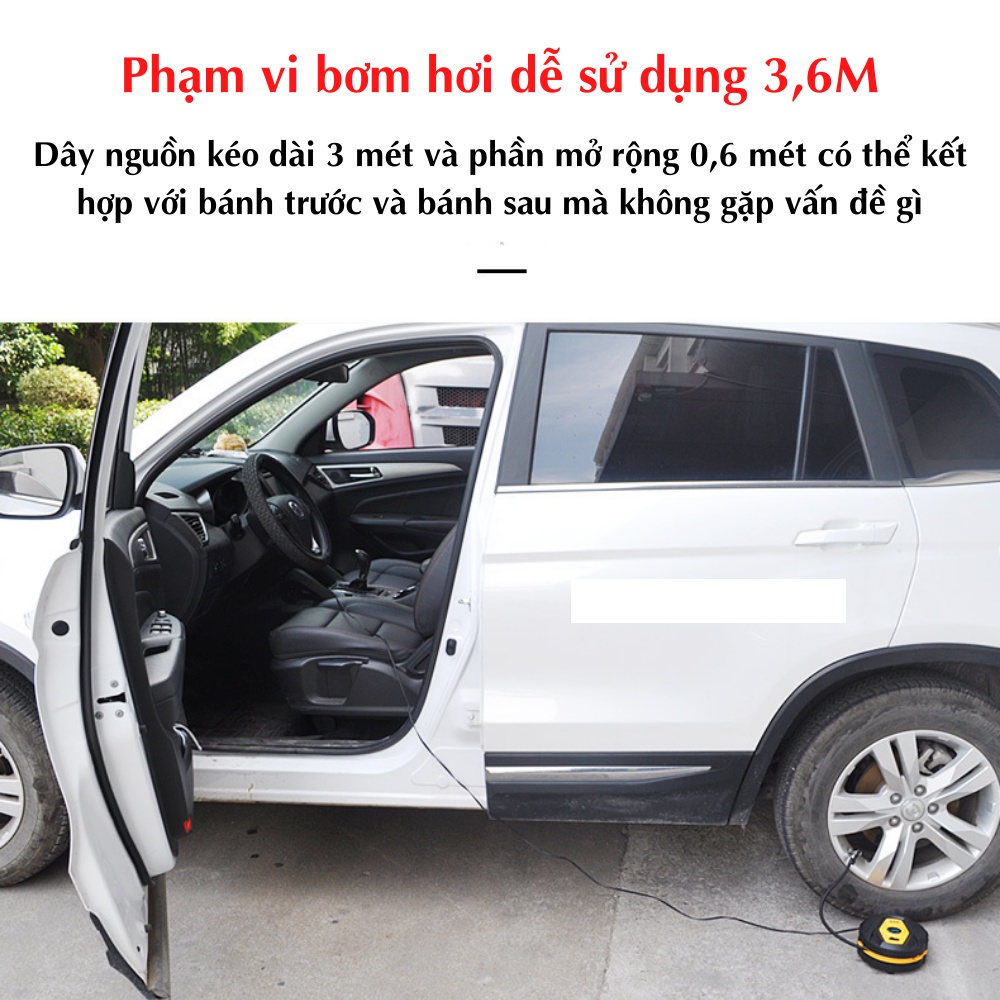 Bơm ô tô , bơm lốp xe máy mini bơm điện tử tự ngắt cao cấp ATILA SHOP