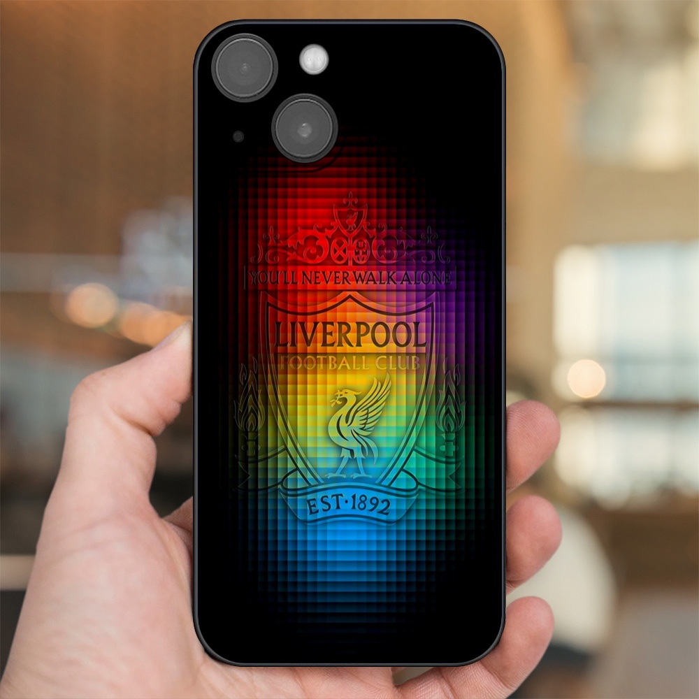 Ốp lưng iPhone 13 dẻo đen cạnh vuông in hình Liverpool FC