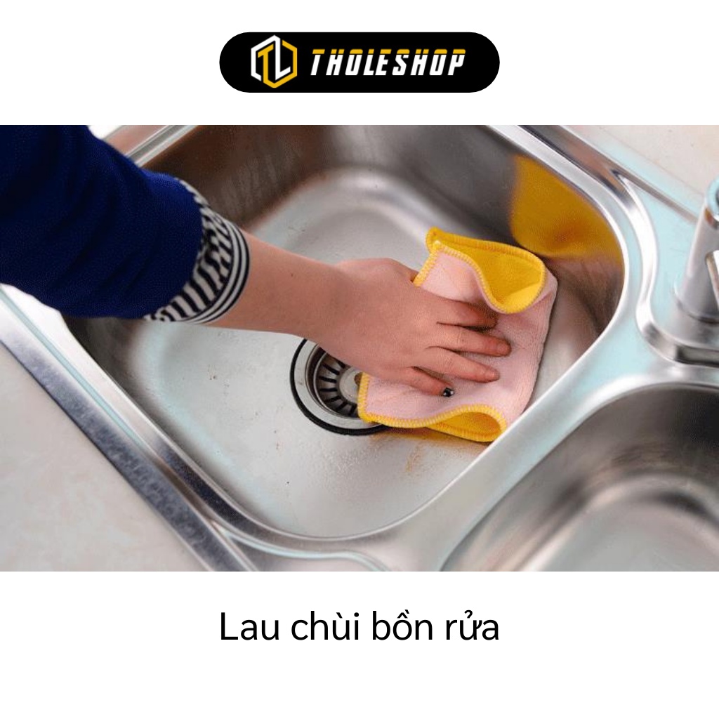 Khăn Lau Bếp - Khăn Lau Tay Đa Năng 2 Mặt Siêu Thấm Hút Nước, Làm Sạch Các Vật Dụng  3356