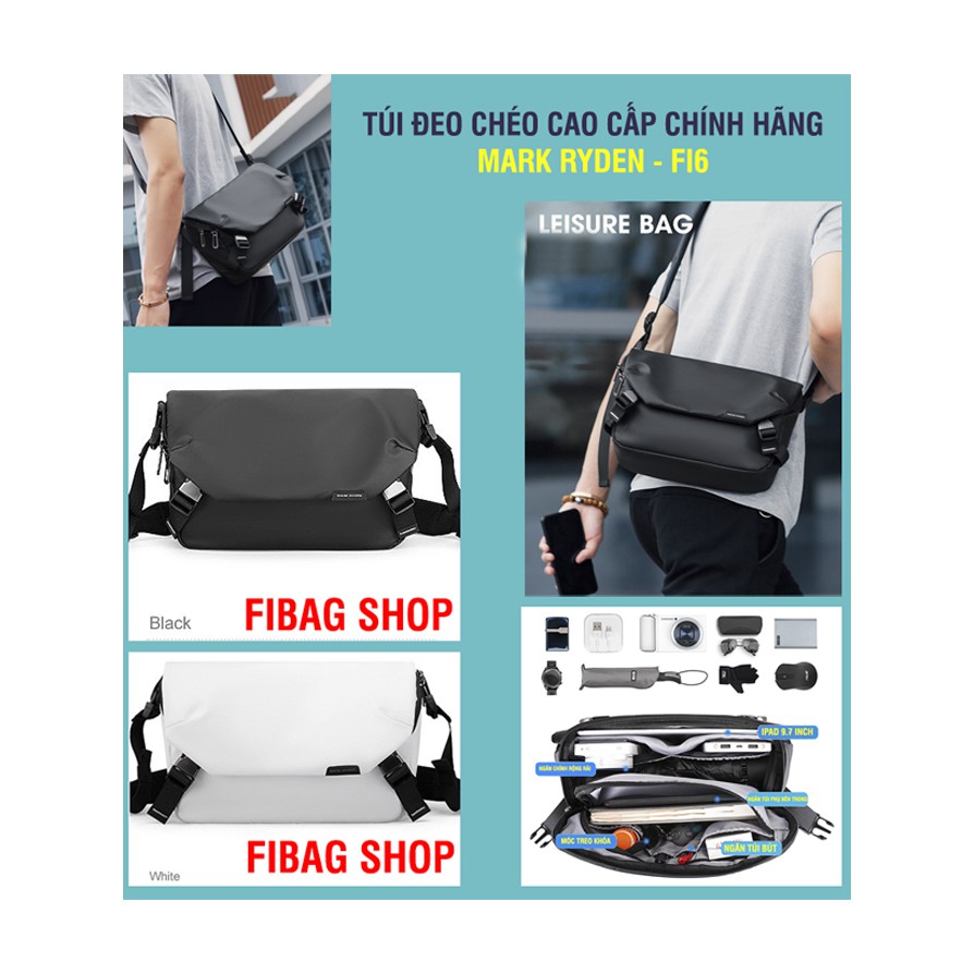 [[HÀNG BAO ĐẸP!!] Túi Đeo Chéo/ Cặp Xách Nam MARK RYDEN FI6 (CHEST BAG) Cao Cấp - Chống Thấm Nước - Chính Hãng | BigBuy360 - bigbuy360.vn