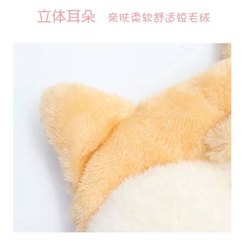 Hộp đựng khăn giấy hình mông cún Corgi dễ thương đa năng cho xe hơi