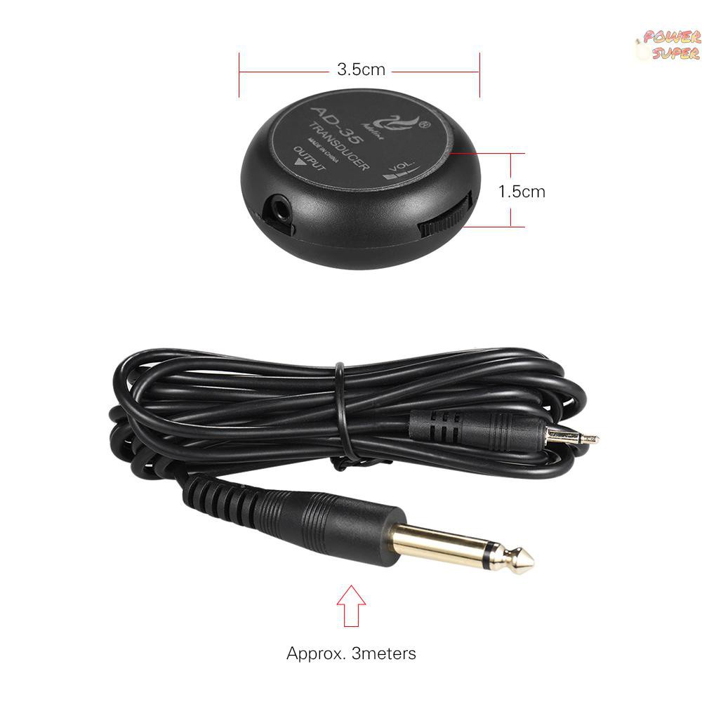 Pickup dán Transducer Adeline AD35 - khuếch đại âm thanh cho đàn guitar, ukulele, kalimba, violin, nhị, tranh...