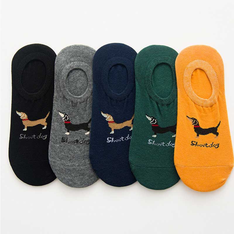 Vớ cotton Cổ Thấp Mềm Mại Chống Trượt Thoáng Khí Thời Trang Xuân Hè Cho Nam