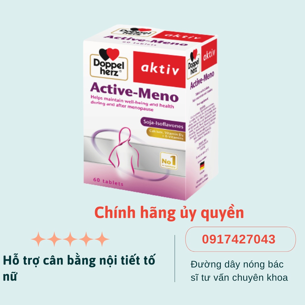 Viên nén ACTIVE MENO hỗ trợ cân bằng nội tiết tố nữ