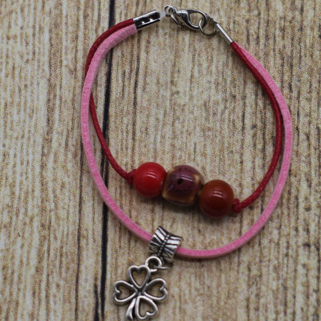 VT152 Vòng tay sợi đá 5 cái/lốc