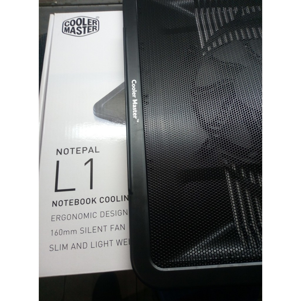 Đế tản nhiệt CoolerMater L1: 1 Fan 160mm - sử dụng cho Laptop  Up to 17 Inch