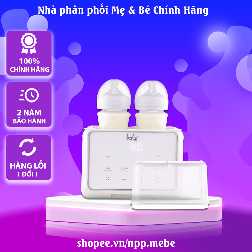Máy tiệt trùng Fatz Baby, máy hâm sữa Duo 3 / Duo 3 Plus có chức năng rã đông / hâm thức ăn