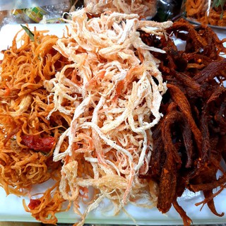 MIX 3 LOẠI KHÔ THỊT : MỰC /BÒ/GÀ /SIÊU HẤP DẪN