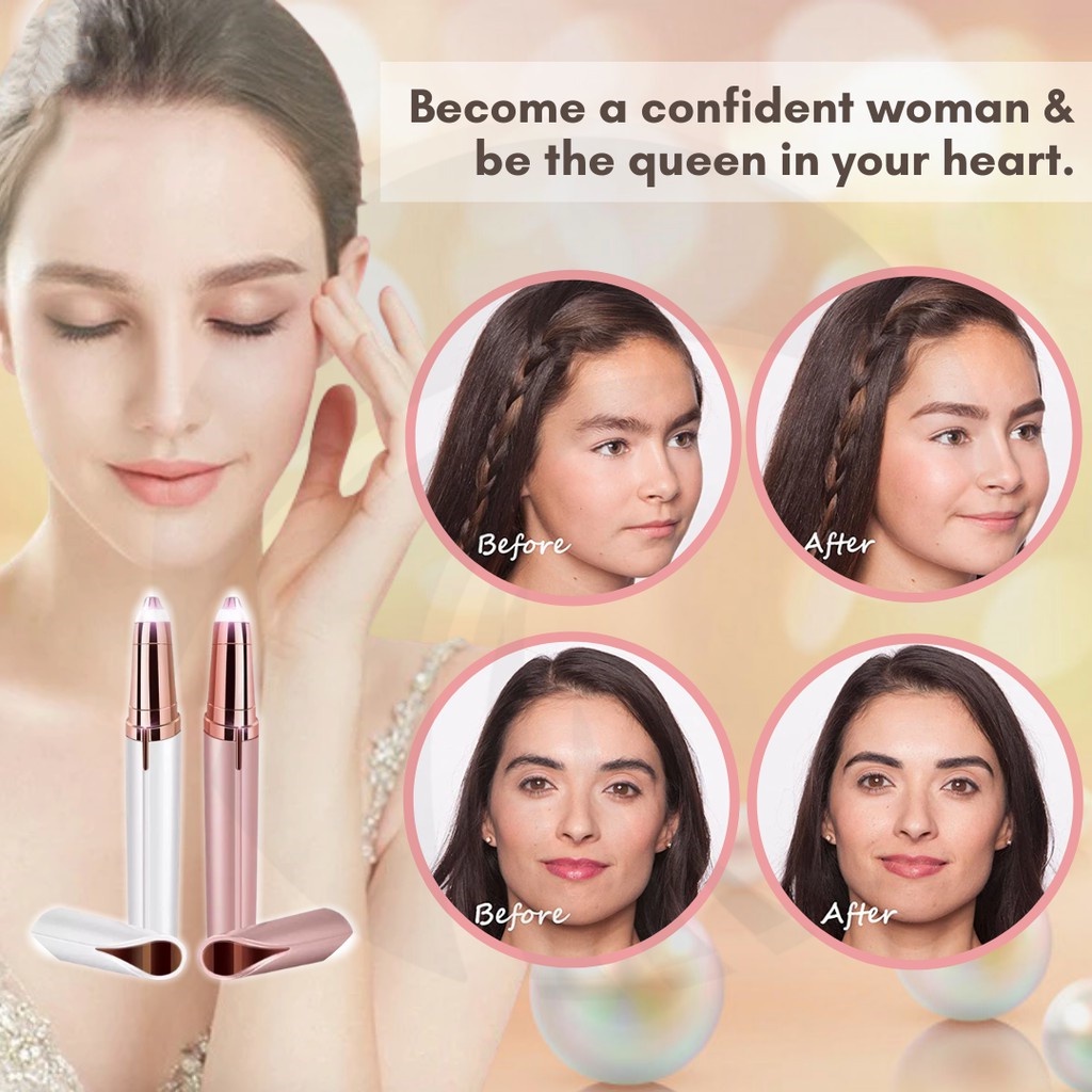 Bút tỉa lông mày-Máy tỉa lông mày làm đẹp cho chị em, sạc điện với lưỡi cạo 360 đa năng tạo kiểu chân mày A2 theo ý muốn