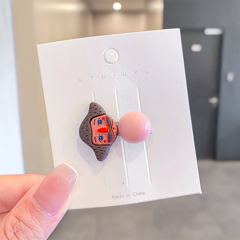 Kẹp tóc nữ hình búp bê hoạt hình nhiều màu sắc dễ thương xinh xắn