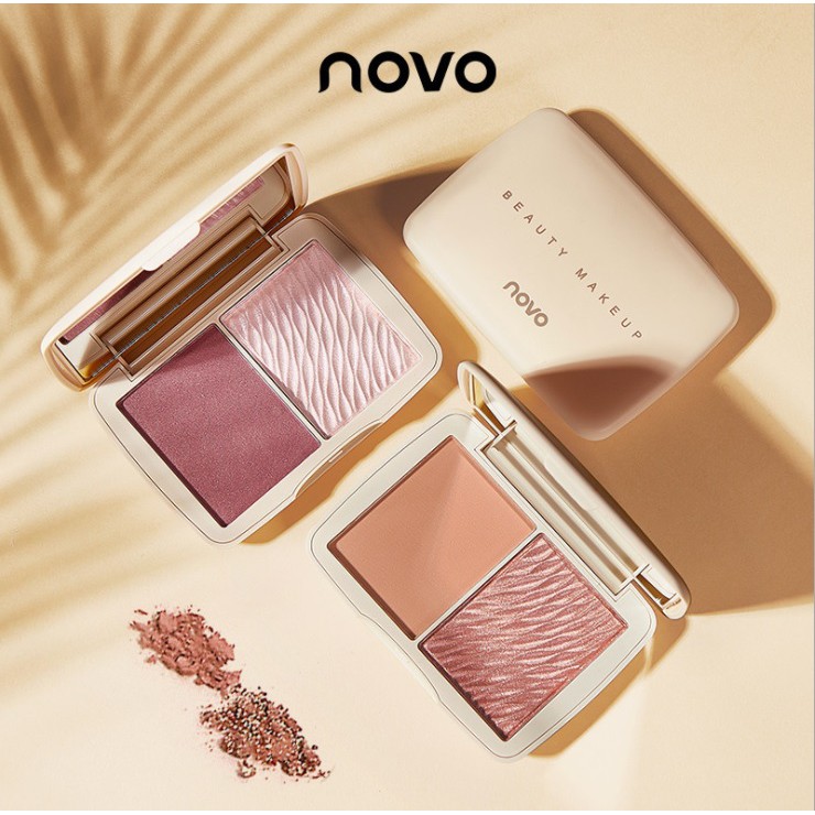 Phấn má hồng tạo viền gương mặt và đánh khối Novo Beauty Makeup - Phấn má nội địa Trung mã NV5337