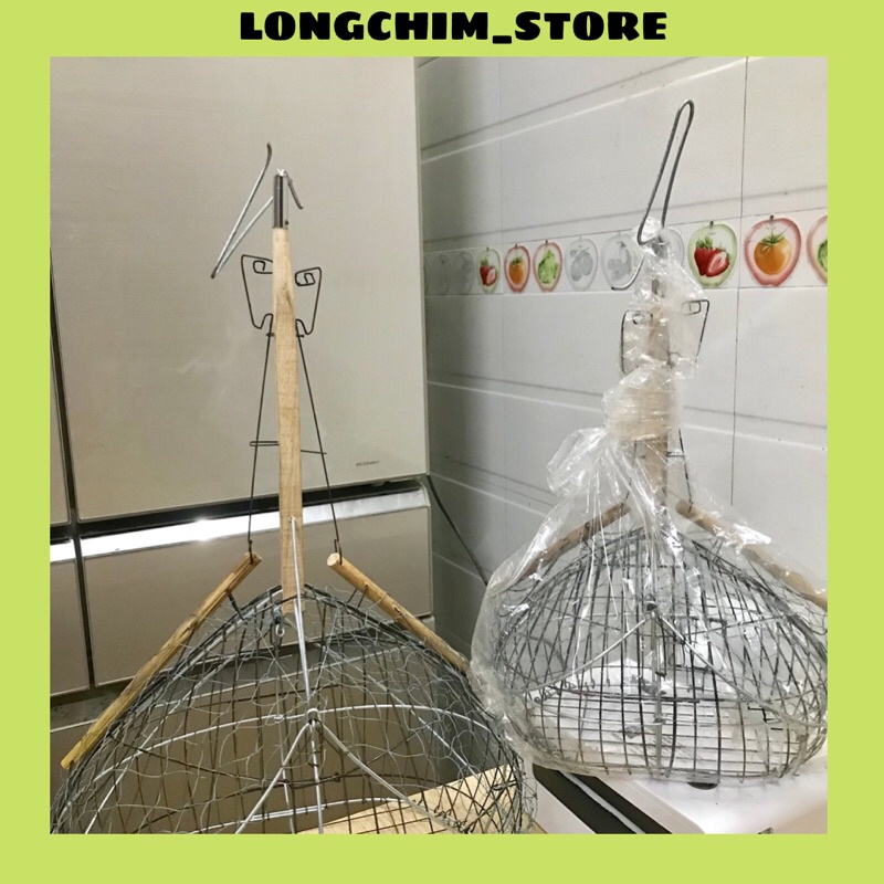 Lồng sắt, lồng bẫy sắt cứng cáp cho 2 loại chim chào mào và khuyên siêu nhạy và an toàn LONGCHIM