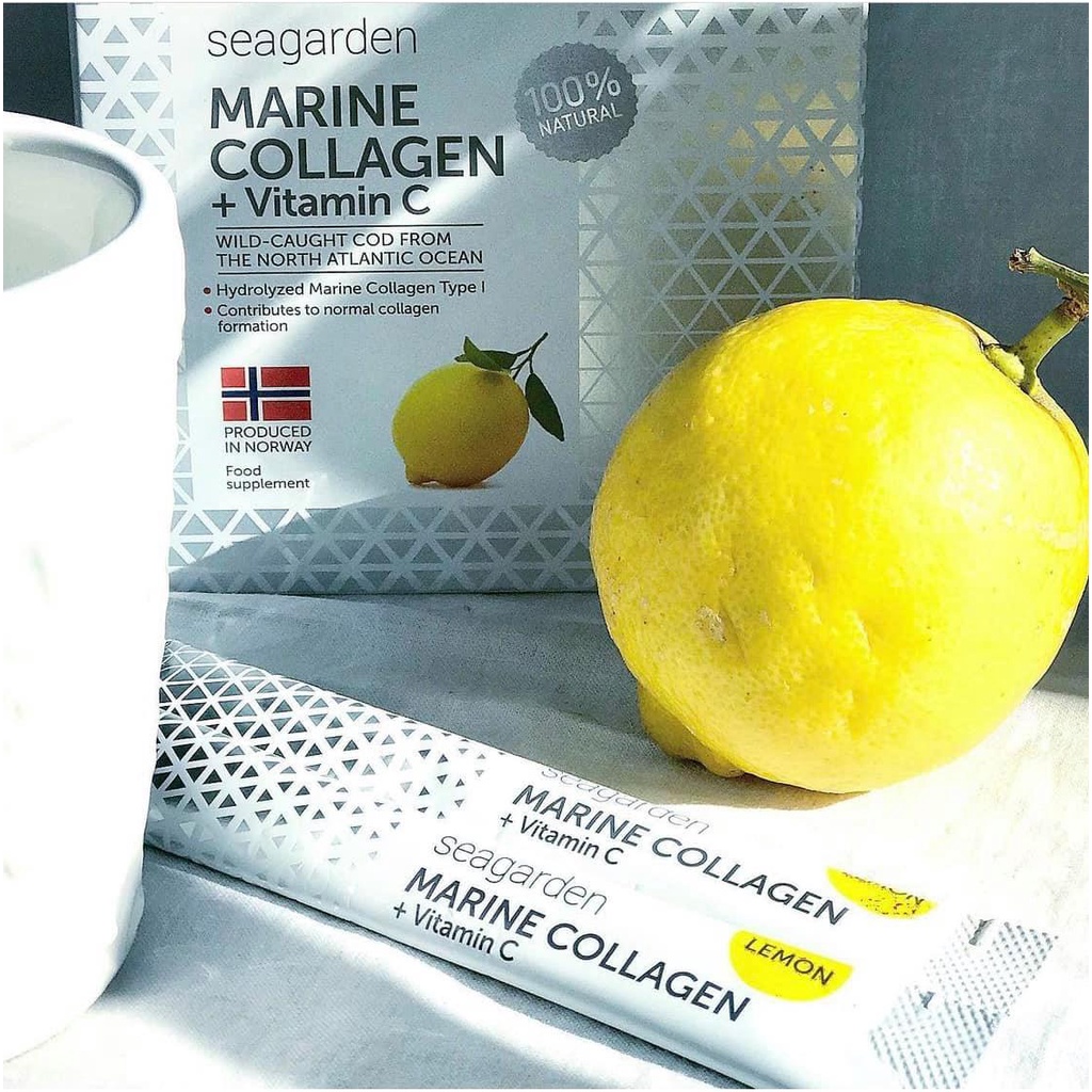 Collagen  Seagarden Marine Nauy vị chanh gói lẻ