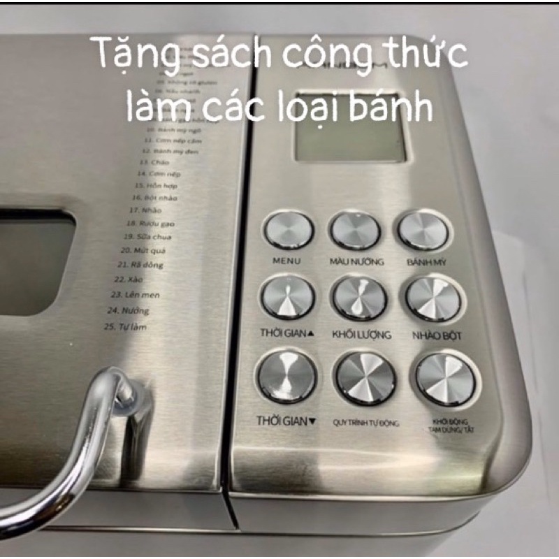 [Mã 154ELSALE2 giảm 7% đơn 300K] Máy làm bánh tự động RANBEM 135G( tiếng việt )tặng công thức làm bánh