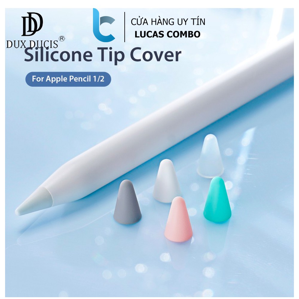 Bộ 10 Bọc Silicon bảo vệ đầu bút Apple Pencil 1, 2 Dux Ducis - Silicone tip cover