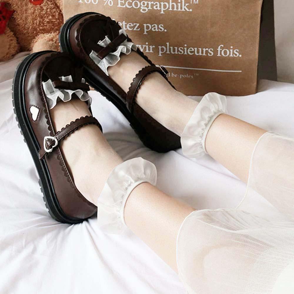 Vớ Lụa Cổ Vừa Phong Cách Nhật Bản Thời Trang Xuân Hè Cho Nữ