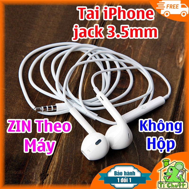 [ZIN THEO MÁY] Tai nghe iPhone 5s/ 6/ 6s EarPod ZIN Máy jack 3.5mm 3ly5- Không Hộp