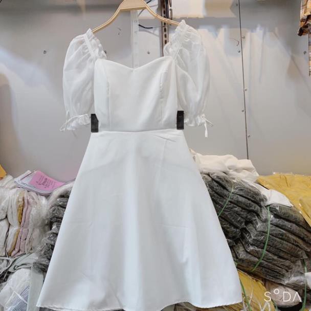 [VIDEO] Váy trắng công chúa ngắn tay - váy tiểu thư hàn quốc ( hình thật shop tự chụp ) 💓