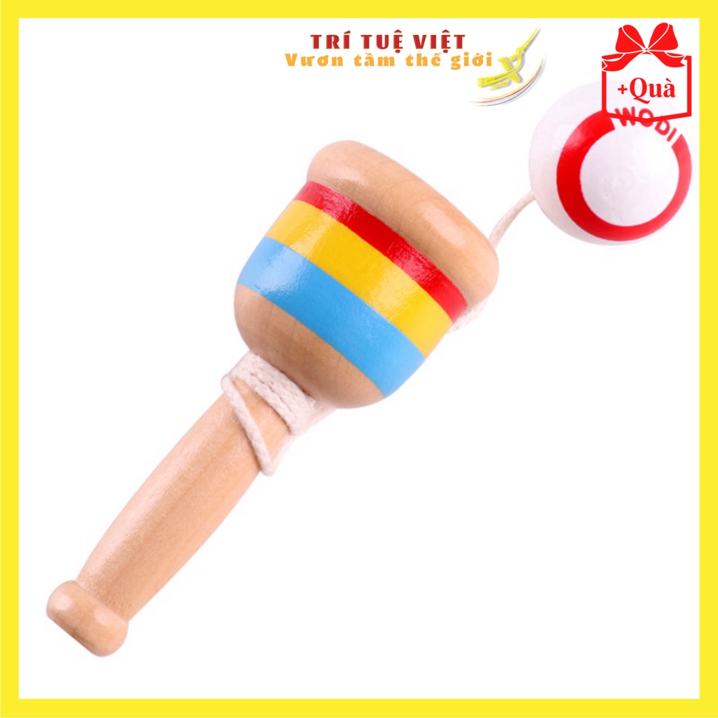 Đồ Chơi Gỗ Kendama - Đồ Chơi Giáo Dục An Toàn Cho Bé TRITUEVIET