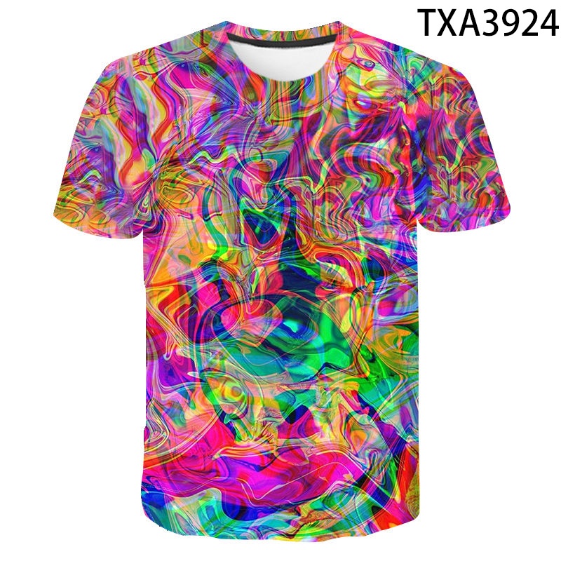 Áo Thun In Hình Graffiti 3D Thời Trang Mùa Hè 2022 XS-3XL