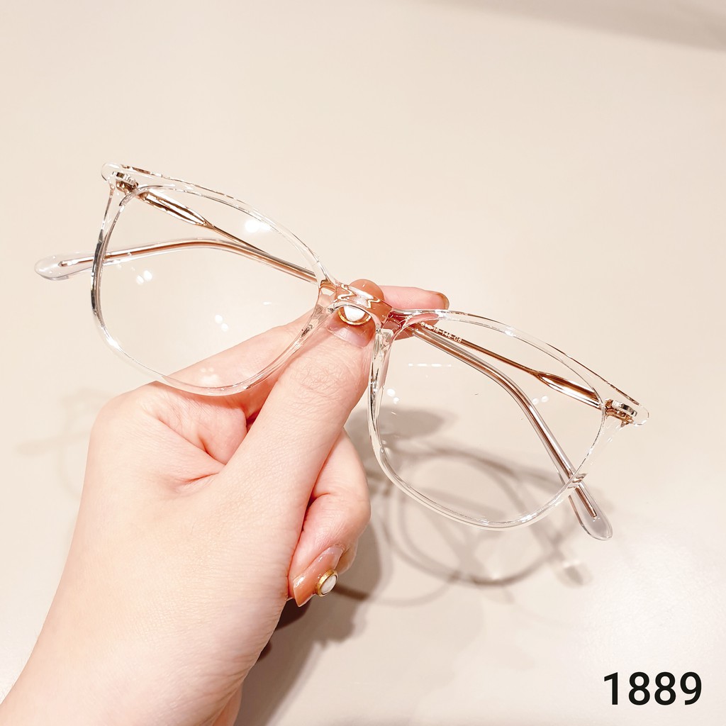 Gọng kính cận nam nữ Lilyeyewear mắt vuông , chất liệu nhựa thanh mảnh nhẹ nhàng càng 1889