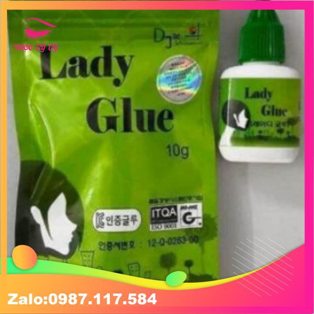 Keo nối mi lady xanh ( tốc độ 2s, độ bền 4.5tuần)