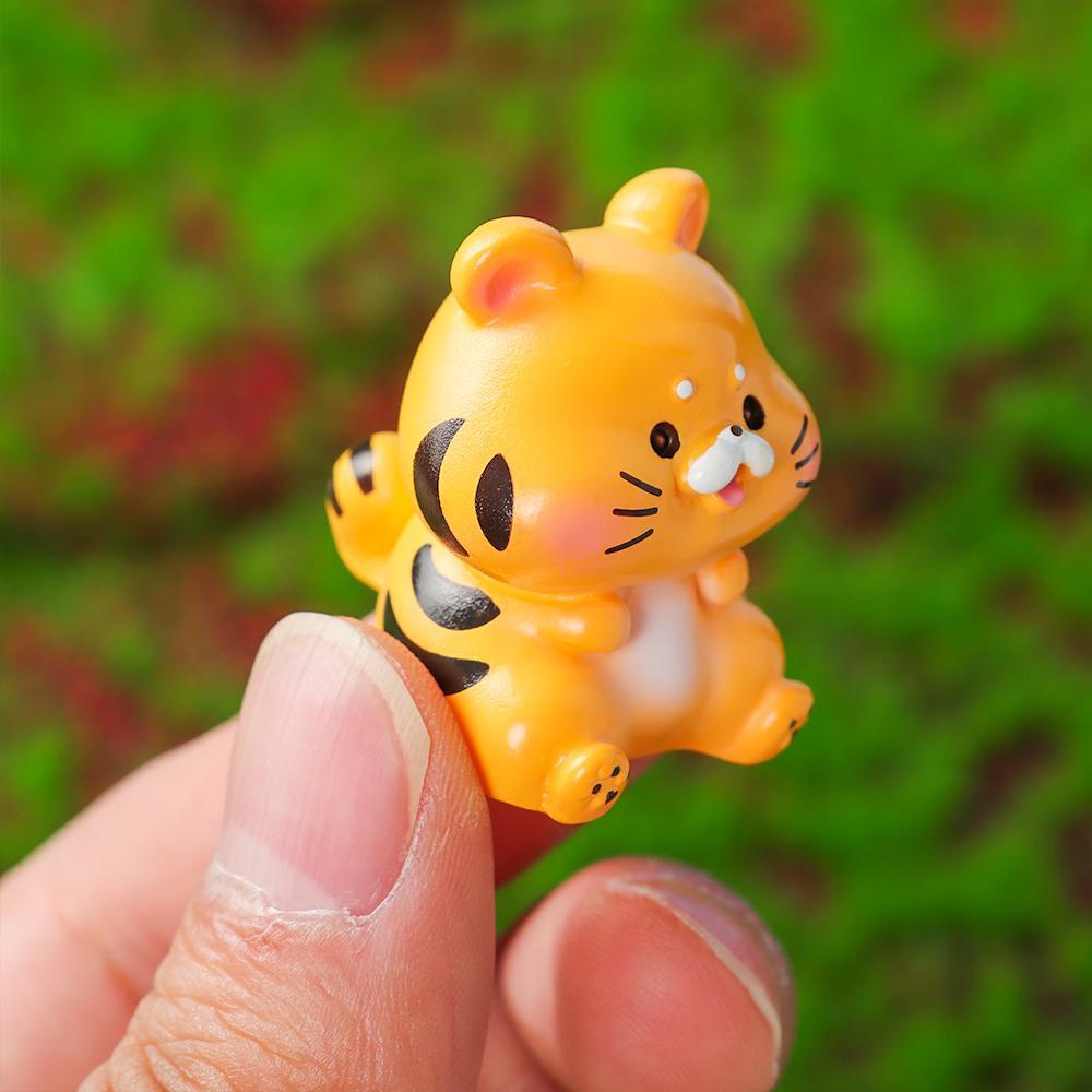JANE Đồ trang trí Hổ Mini Dễ Thương Dùng Trang Trí Tiểu Cảnh DIY 2022