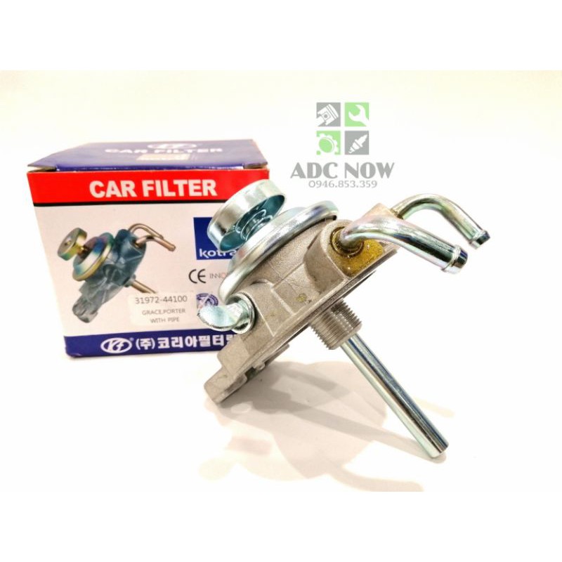 Bơm tay lọc nhiên liệu Hyundai 1 tấn, Xe nâng Komatsu, Mitsubishi 2,5 tấn / 3 tấn