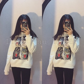 Áo nỉ hổ lót lông