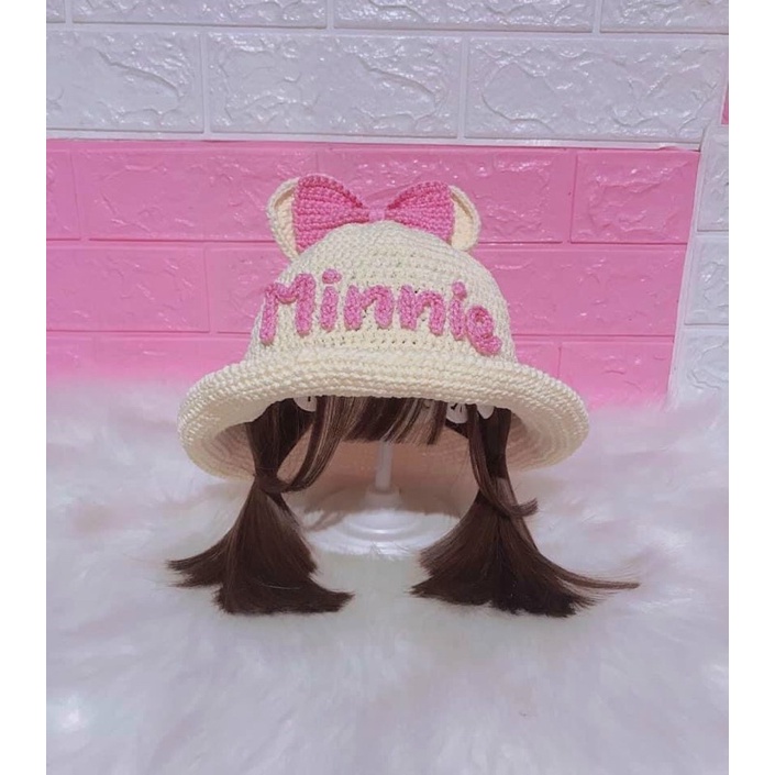 Mũ sợi len thú cho bé yêu(nhận gắn tên bé)