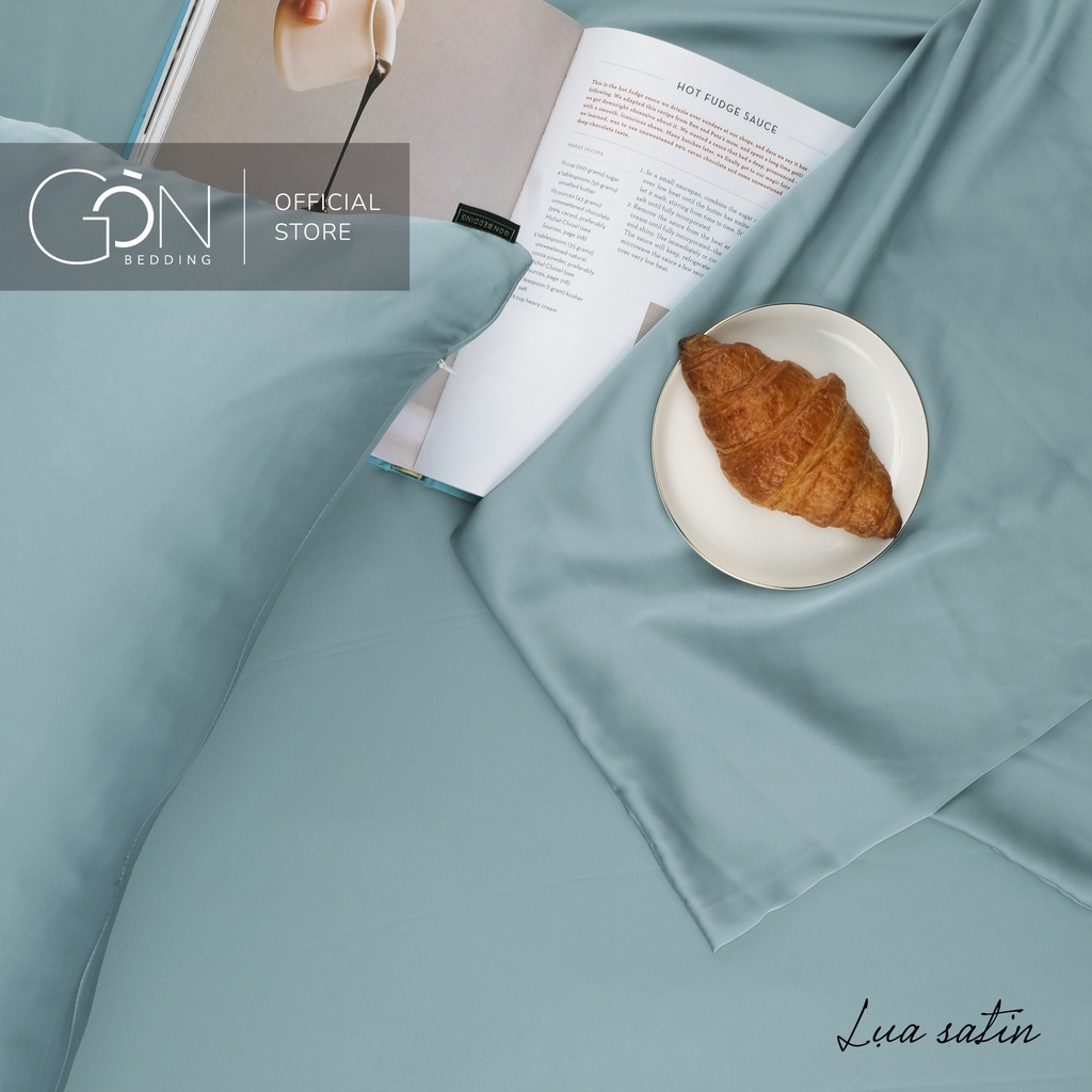 01 Vỏ Gối Nằm Gòn Bedding Lụa Satin Premium Cao Cấp Màu Trơn 50x70 cm