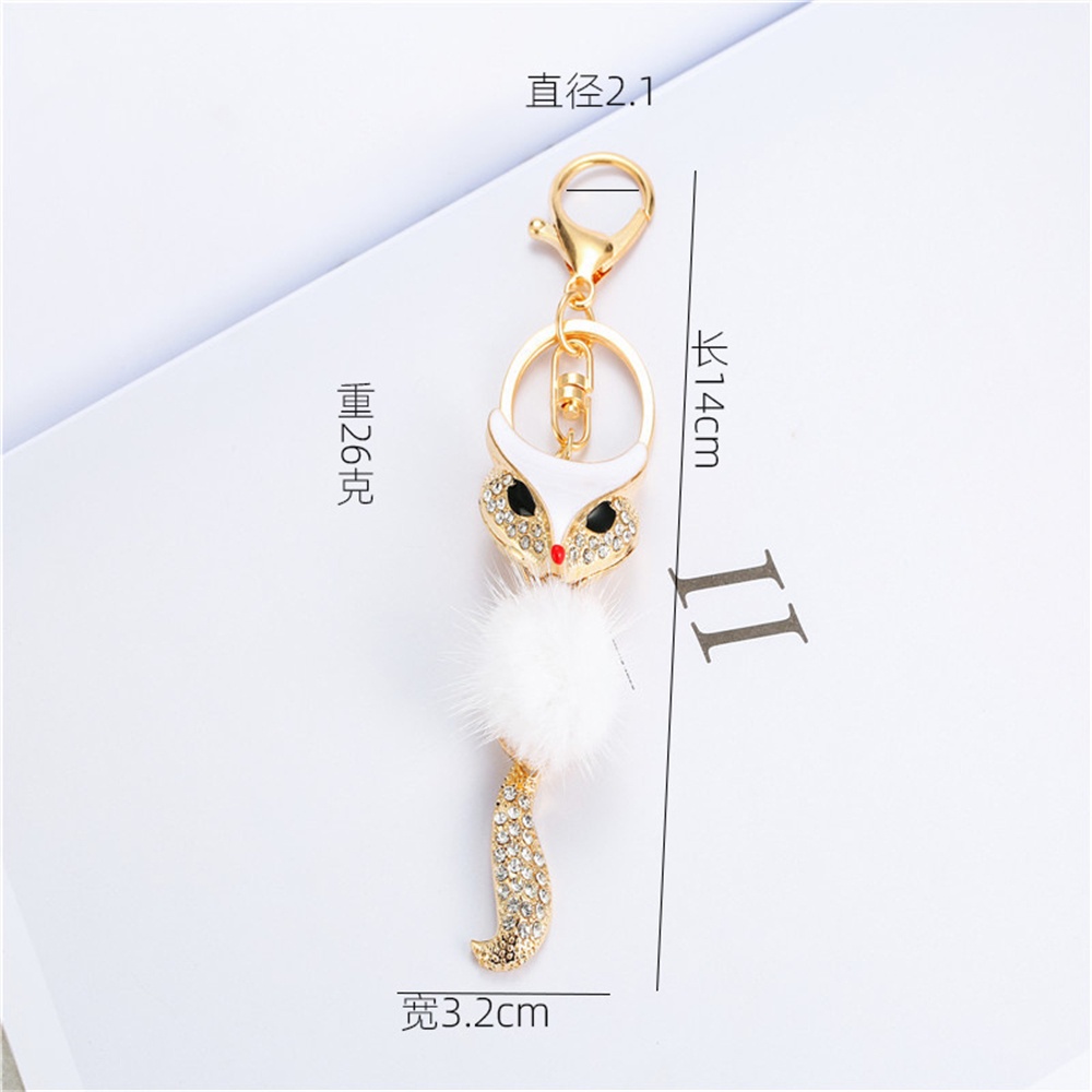 Móc Khóa Con Cáo Đính Đá Thời Trang Dễ Thương