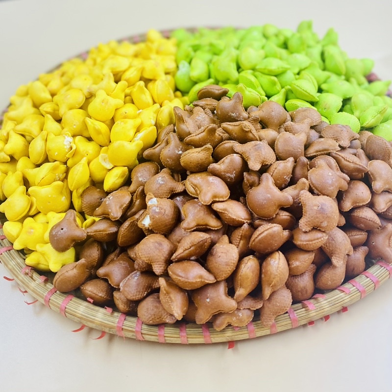 Bánh Gấu Nhân Kem Sữa 3 Hương Vị - Chocolate, Vani, Lá Dứa - Hũ 450g Như Hình