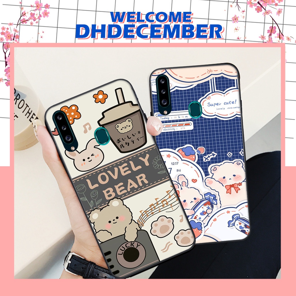 Ốp lưng Samsung  A20S in hình nice ,good luck happy ốp xinh viền dẻo đẹp chất
