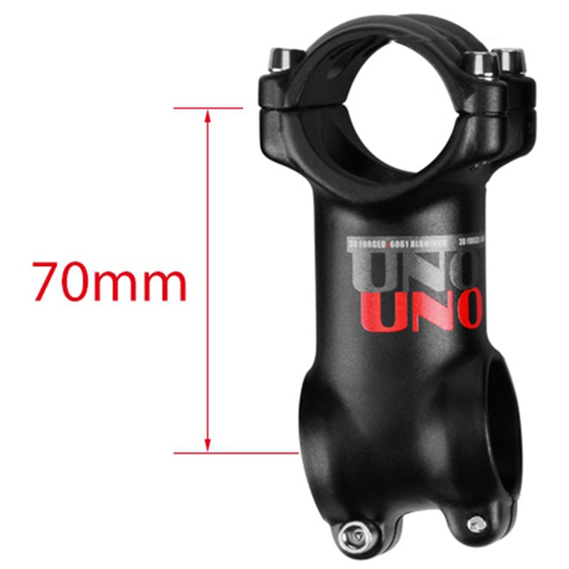 2x UNO Bike Stem Ultralight +-7 Degree MTB Bicycle Stem 31.8mm 80mm/70mm Aluminum Handlebar Stem