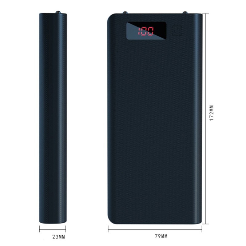 Vỏ sạc dự phòng A8 có màn hình LCD 8x18650