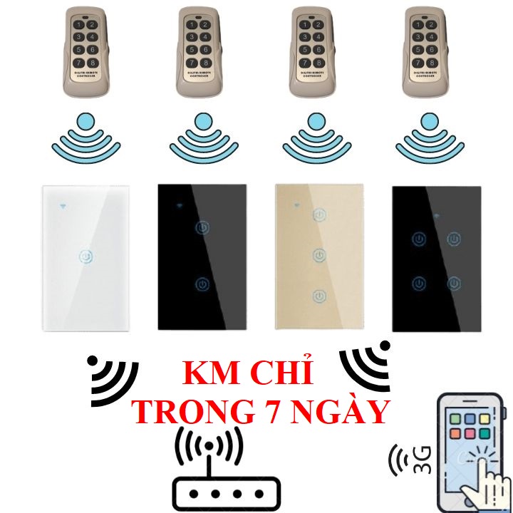 Công tắc thông minh tuya wifi zigbee