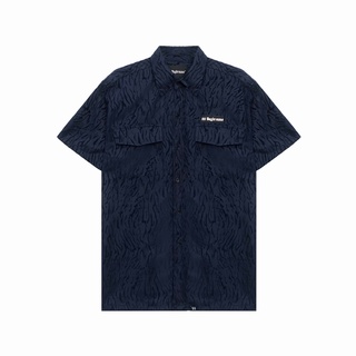 69 daydreams - áo sơ mi dark blue velvet tiger skin shirt