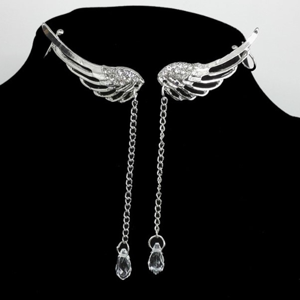 Khuyên xỏ/Khuyên kẹp vành tai đính đá thời trang cá tính cho nữ