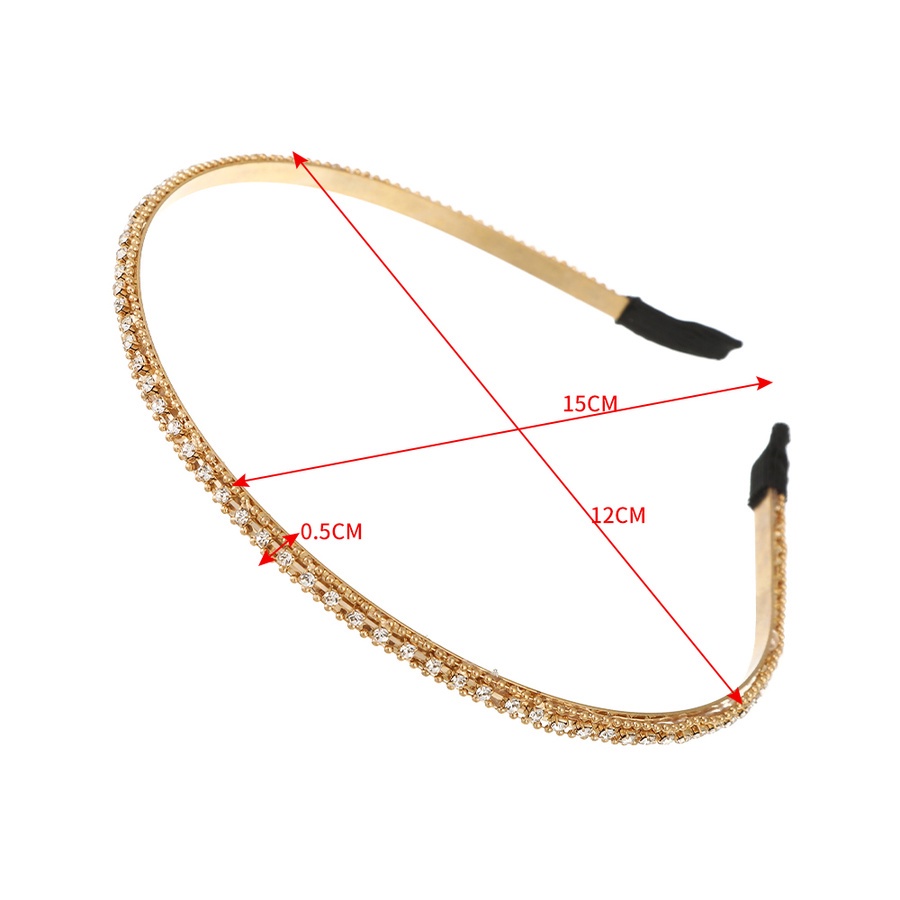 Băng Đô Cài Tóc Dạng Chuỗi Xích Đính Đá Thời Trang Hàn Quốc Cho Nữ