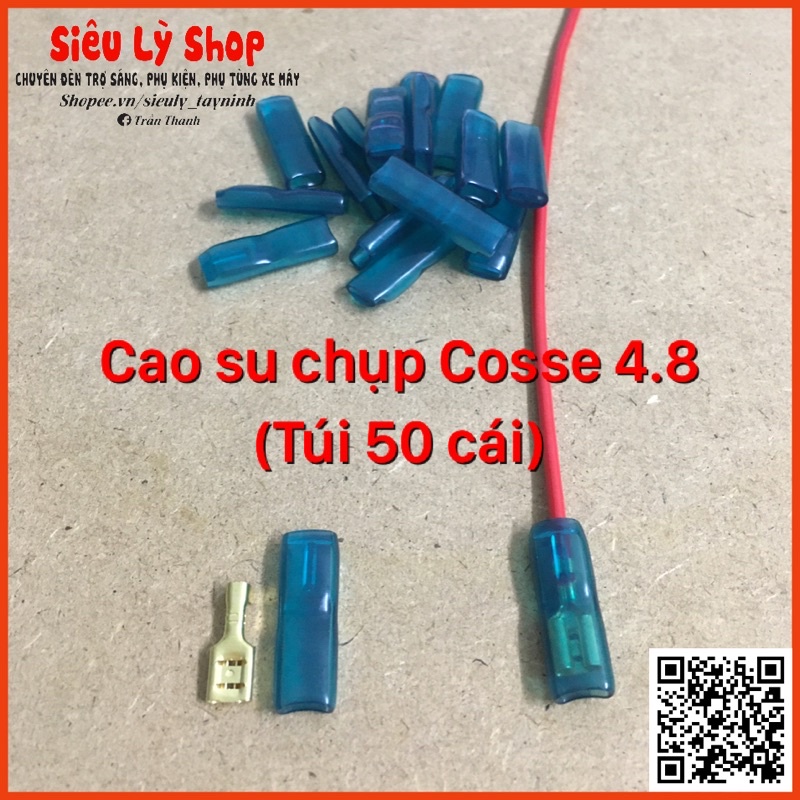 Cao su - Nhựa chụp cos 4.8 - Túi 50 cái