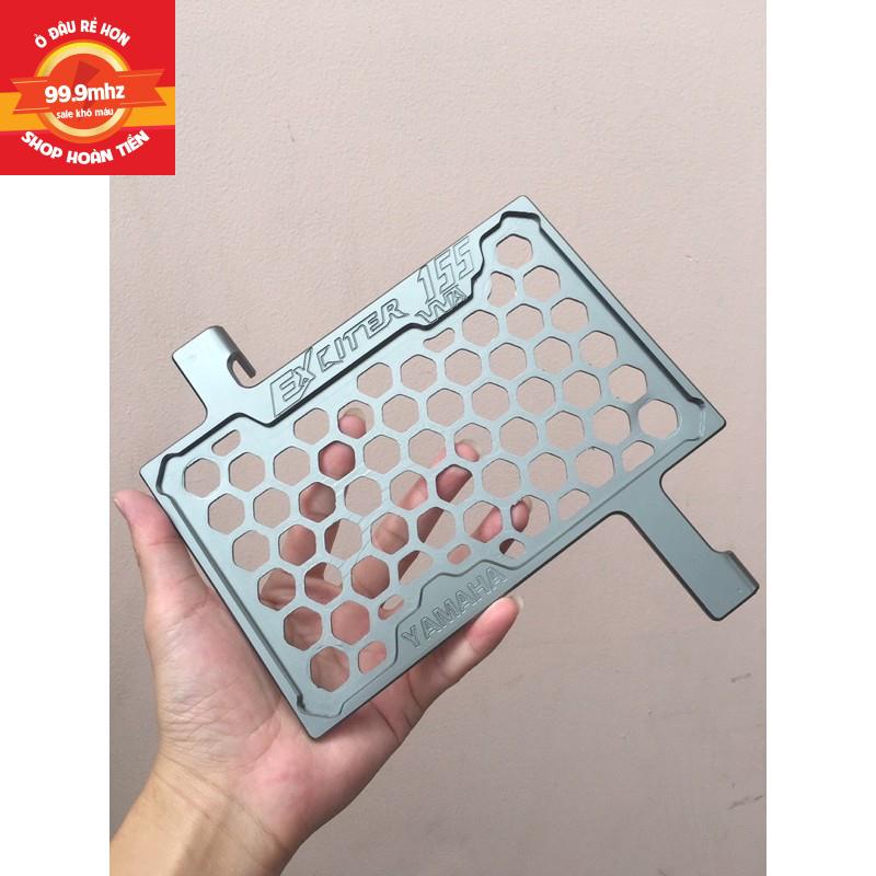 Che Két Nước Exciter 155, Ex2021 VVA Nhôm CNC Cao Cấp Khắc Chữ Bo Viền Gia Công Sắc Sảo - Màu Bạc