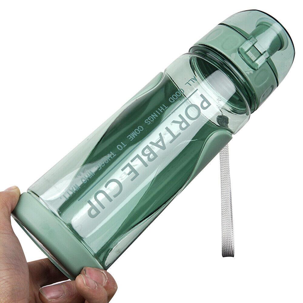 Bình Nước Thể Thao 500ml Trong Suốt Chống Rò Rỉ Tiện Dụng